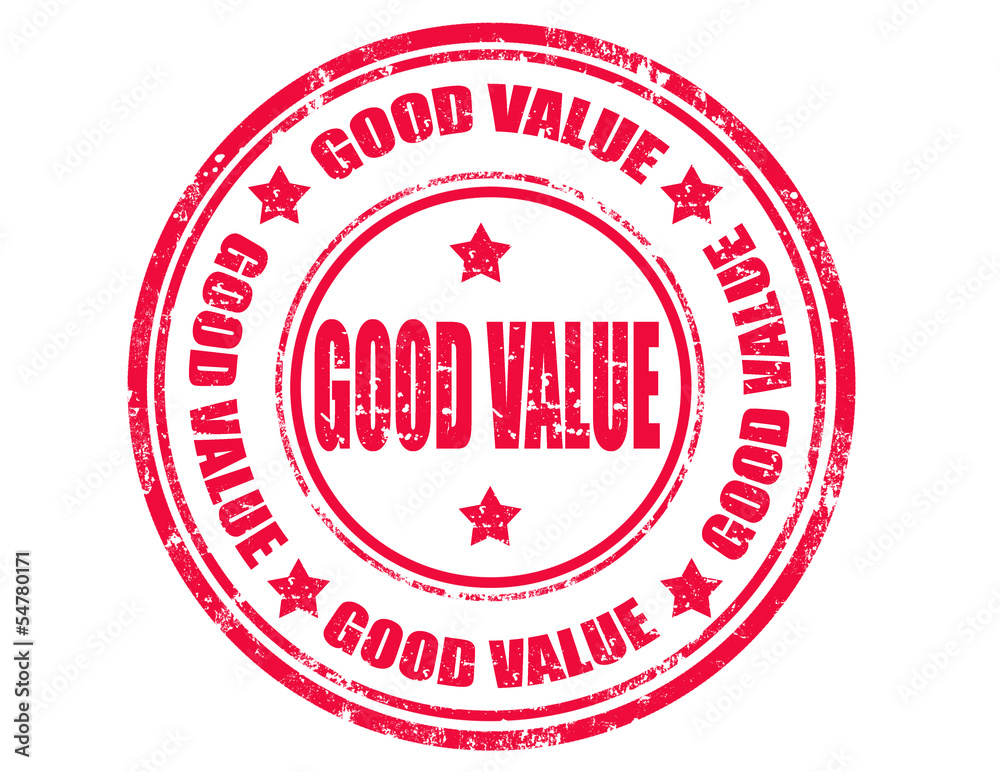 Naklejka premium Good value-stamp