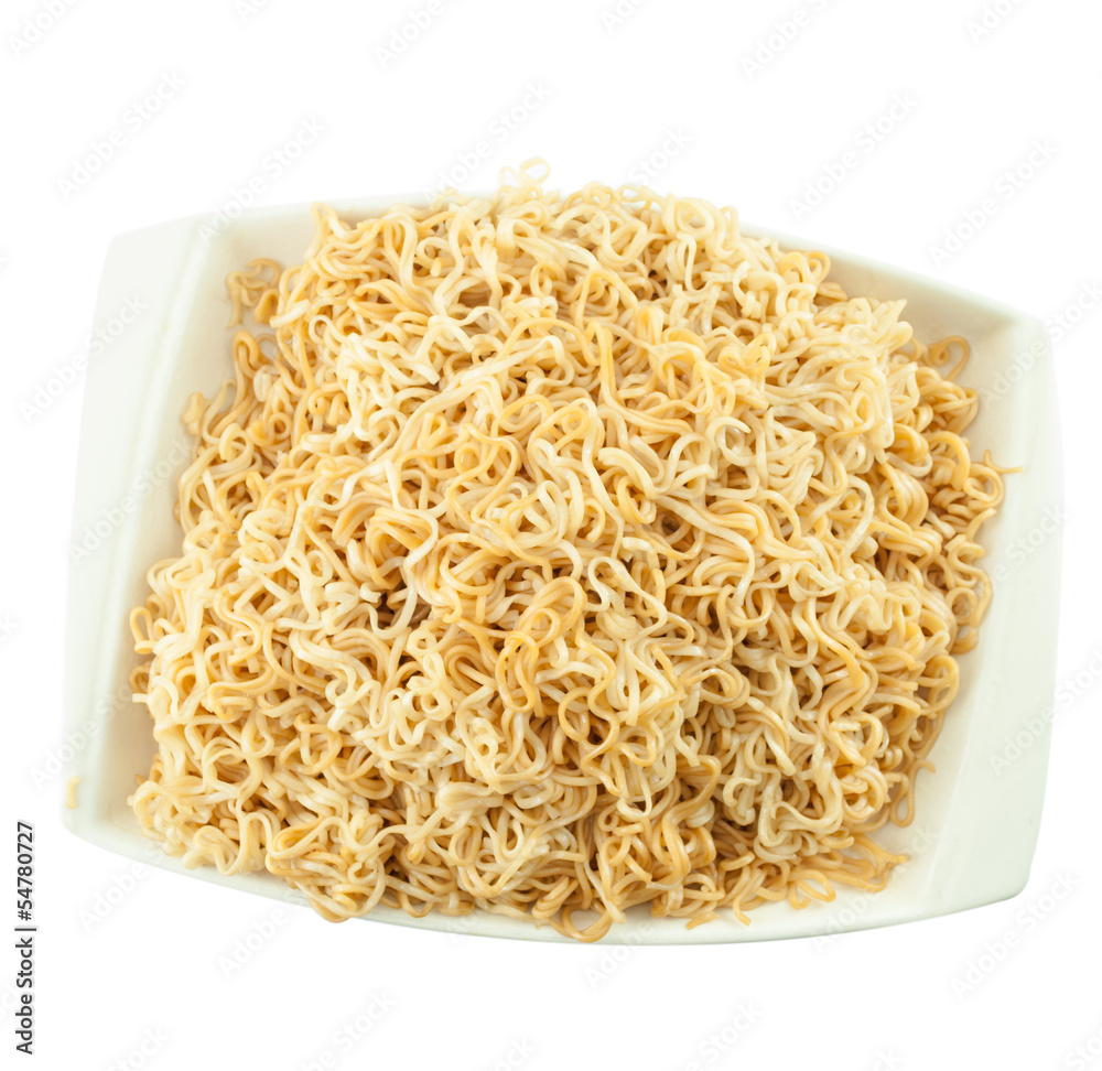instant noodles in bow isolated on white background instant noodles in bow isolated on white background