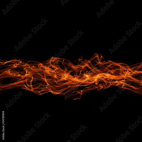 abstract ribbon flame