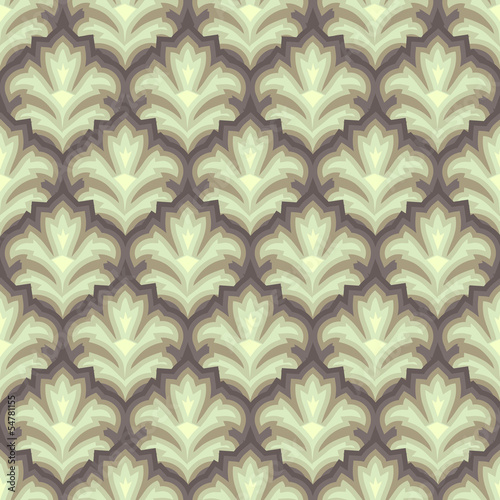 70s style retro background tile in green and brown color scheme