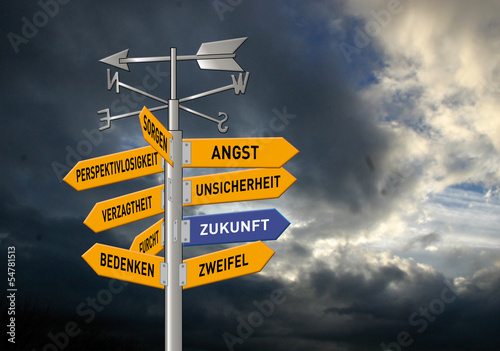 Zukunft, Verkehrszeichen, Leben, Hilfe, Psyche, Krankheit, Gesun