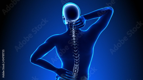Male Hurt Backbone - Vertebrae Pain