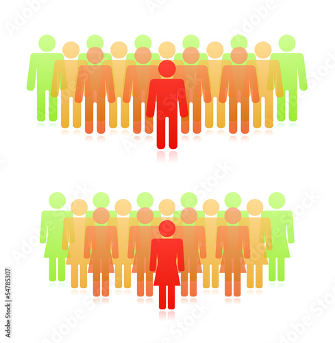 teamwork leader man and woman