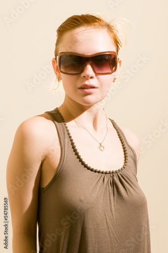 Slim fashion model