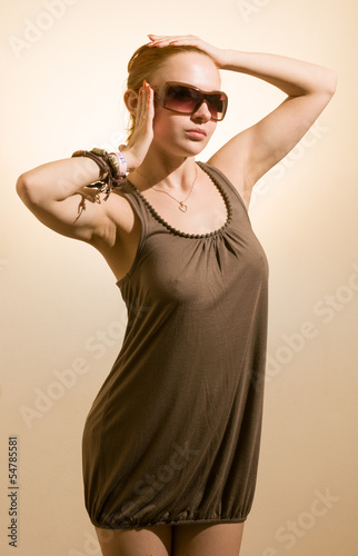 Slim fashion model