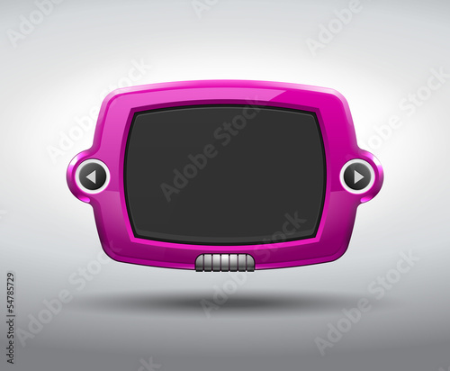 Violet Purple Glossy Slider Pad Futuristic