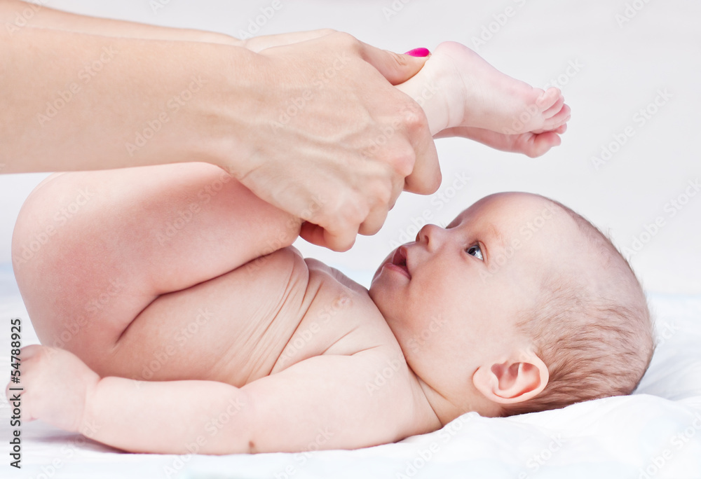 Baby massage.