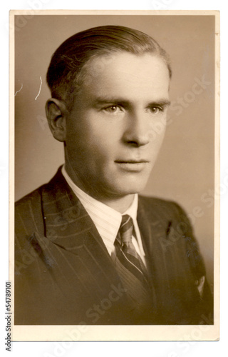 portrait of a man - circa 1940