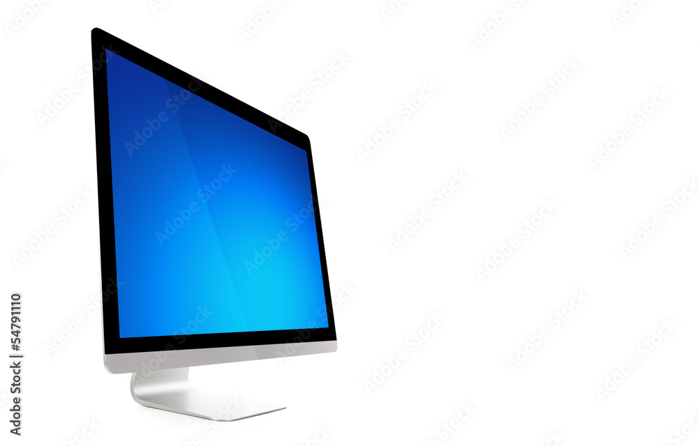 Computer display isolated on white background Computer display isolated on white background