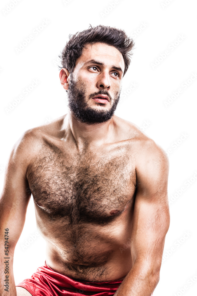 Fototapeta premium Stressed boxer