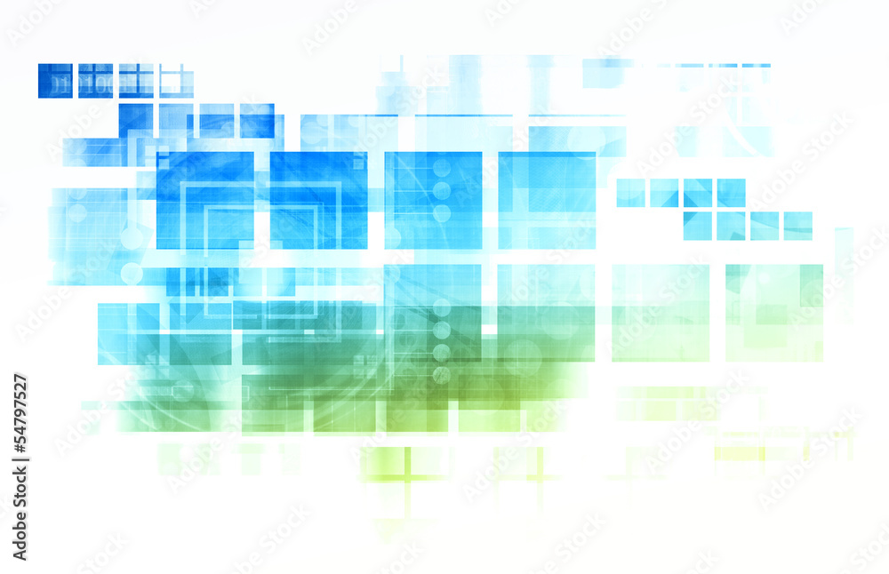 Obraz premium Virtual Technology Background