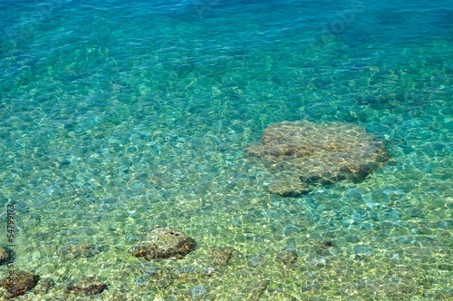 Amazing beach with crystal clear water. Podgora, Croatia