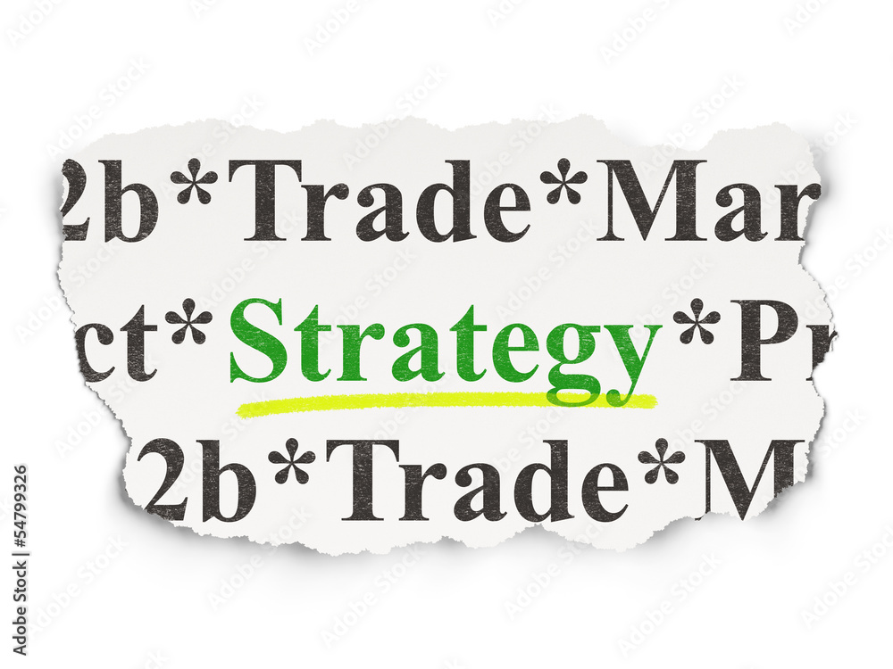 Business concept: Strategy on Paper background Business concept: Strategy on Paper background