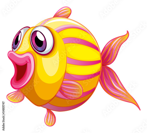 A colorful pouty fish © GraphicsRF