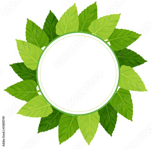 A round green leafy border