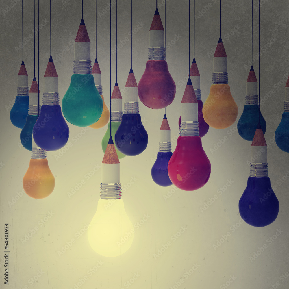 drawing idea pencil and light bulb concept creative drawing idea pencil and light bulb concept creative