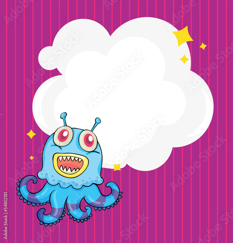 A stationery with an alien octopus