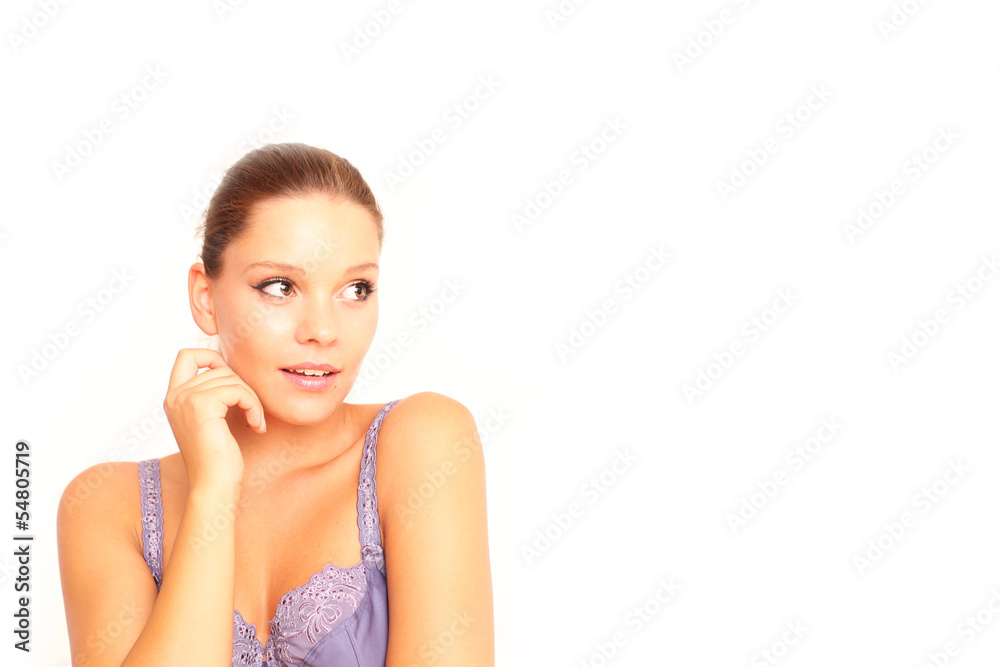 junge Frau in Unterwäsche junge Frau in Unterwäsche