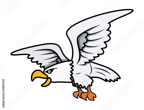 Eagle Cartoon - Vector Illustration