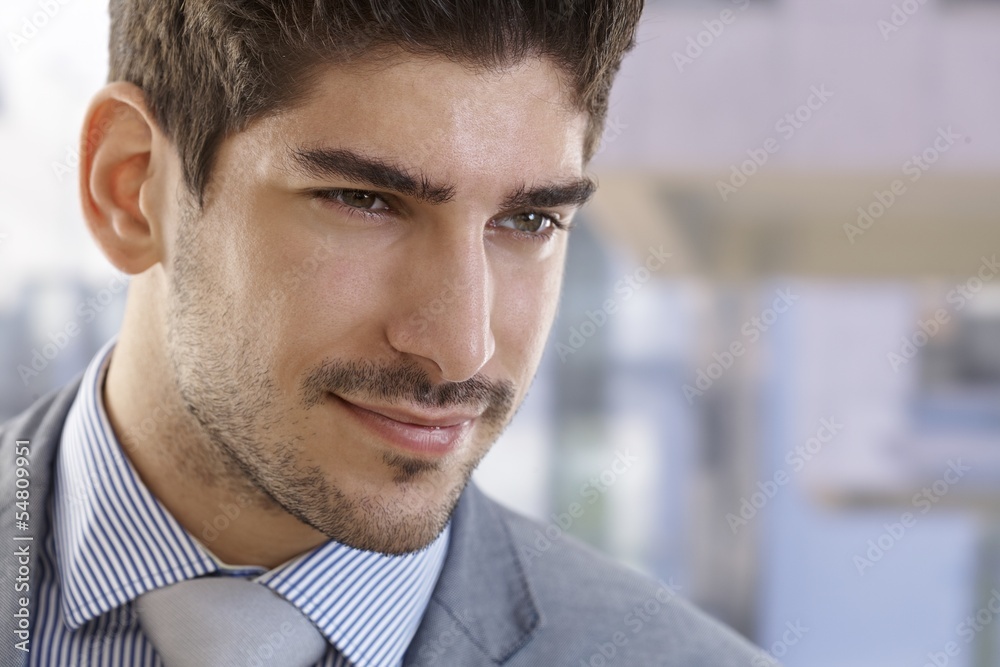 Closeup portrait of elegant businessman Closeup portrait of elegant businessman