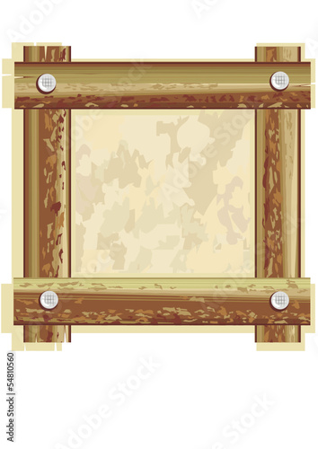 wooden frame