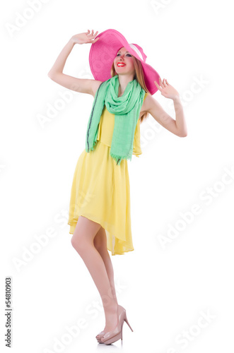 Young attractive woman ready for summer vacation
