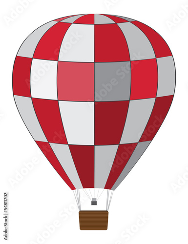Red white air balloon
