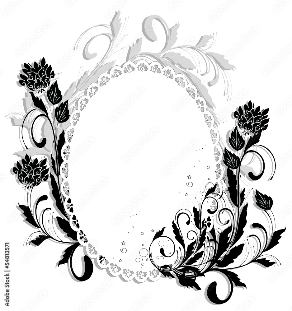 miroir floral