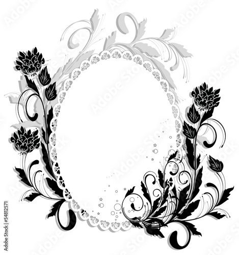 miroir floral