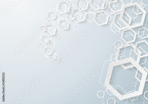 White Hexagons Dust