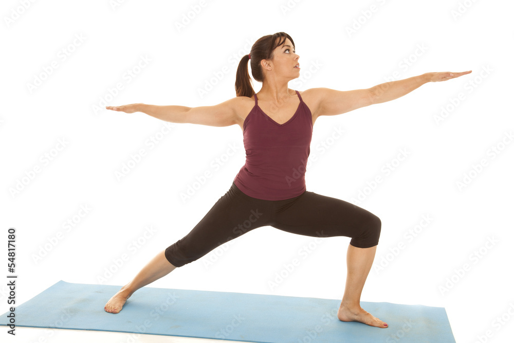 woman fitness yoga leg warrior woman fitness yoga leg warrior
