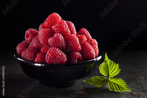 Bowl of raspberry