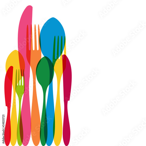 Cutlery pattern illustration