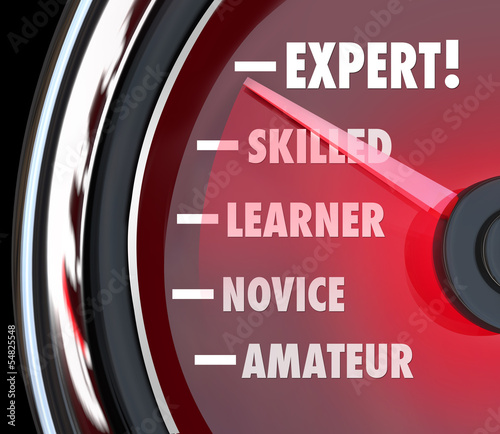 Expert Speedometer Measuring Skill Level from Novice to Skilled