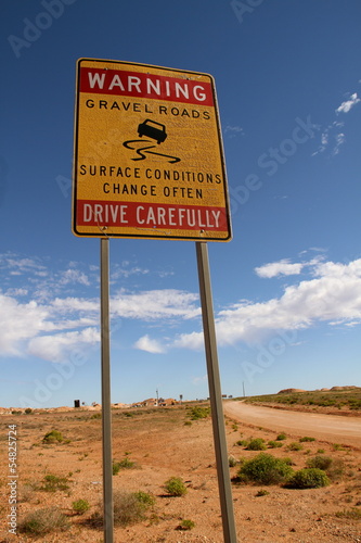 road sign outback australia