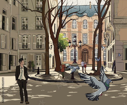 Furstemberg square in paris