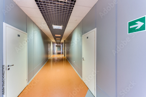 empty long corridor
