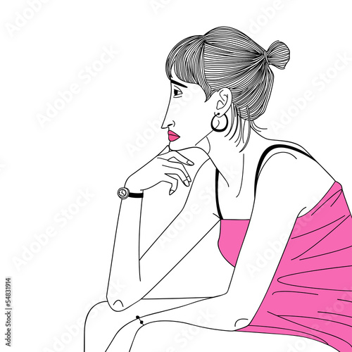 depressed woman