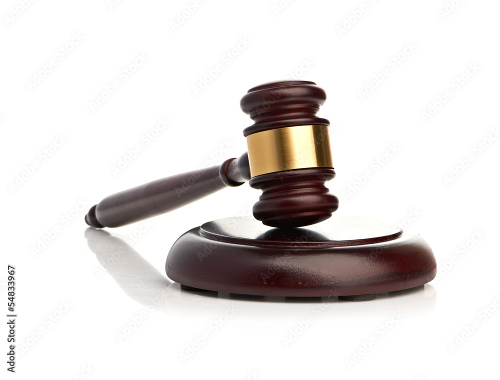 Gavel isolated on white background Gavel isolated on white background