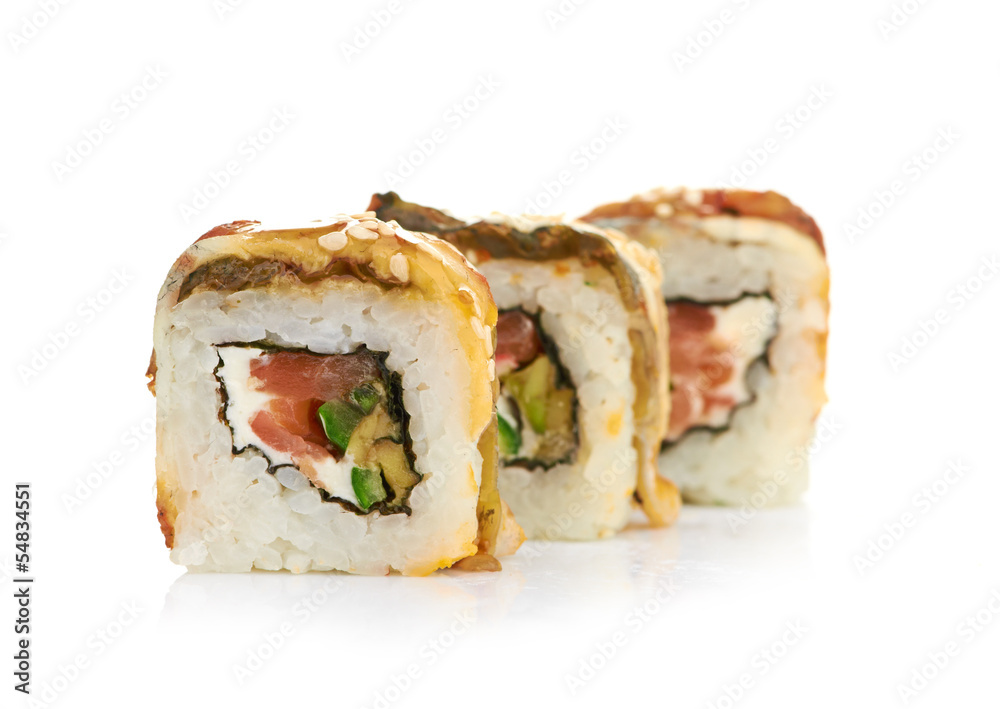 sushi isolated on white sushi isolated on white