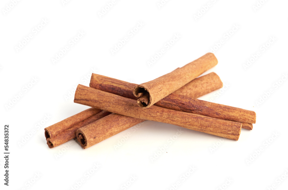 cinnamon isolated on white background cinnamon isolated on white background