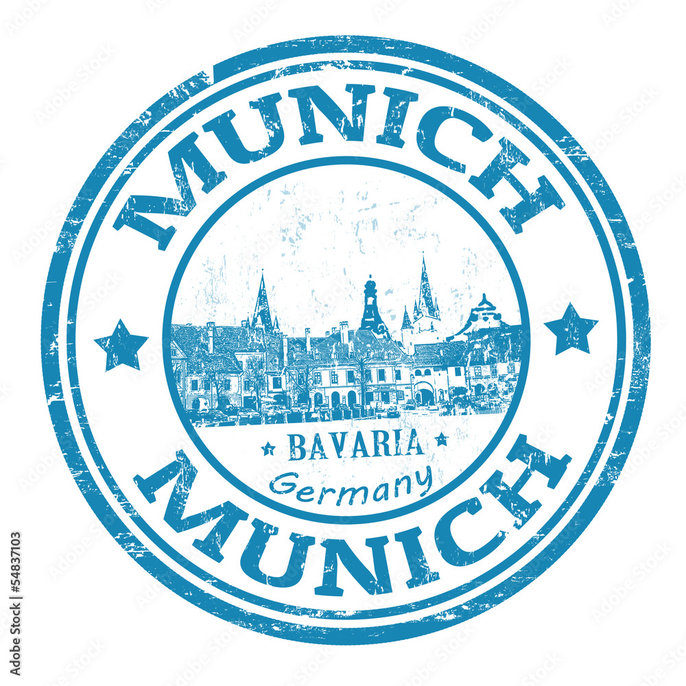 Fototapeta premium Munich stamp