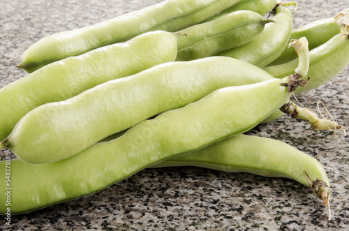 organic broad beans photo