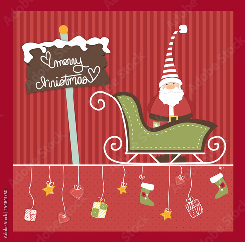 Obraz na płótnie Merry Christmas Background