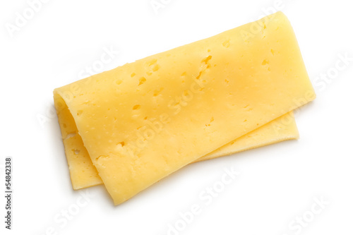 Cheese on the white background