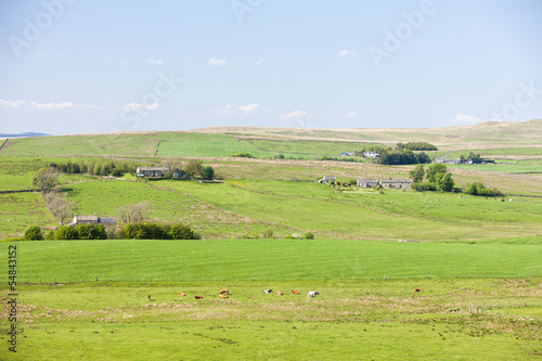 landscape near Hadrian's wall, Northumberland, England