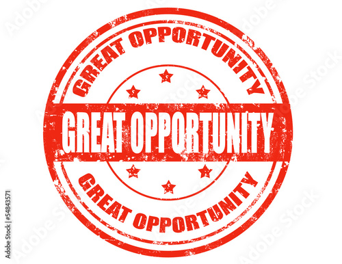 Great opportunity-stamp