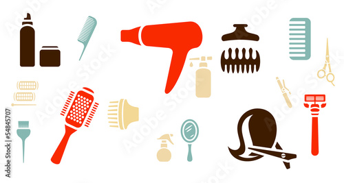 Hairdressing theme background