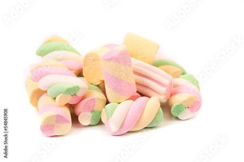 Different colorful marshmallow.