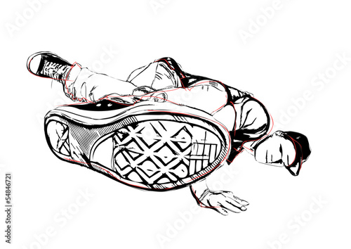 breakdancer illustration